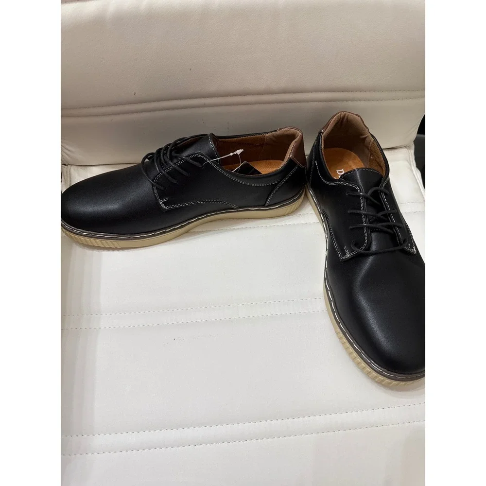 Deer Stags Men's‎ Black Oxford Dress Shoes Casual Comfort Lace Up New Size 9
